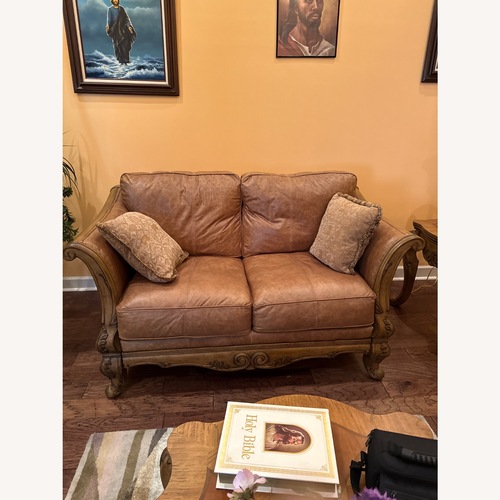 Used Light Brown 2 Seater Sofa for sale on AptDeco