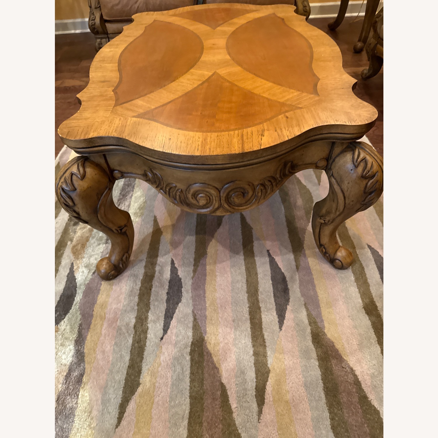 Light Brown Coffee Table - image-3