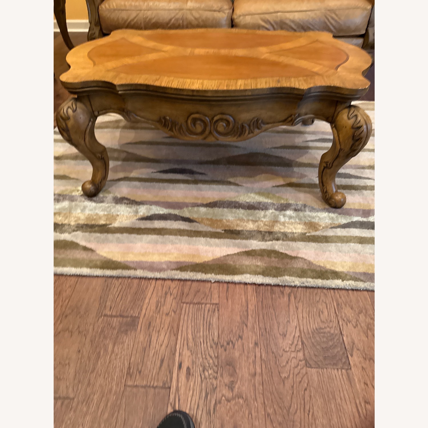 Light Brown Coffee Table - image-2