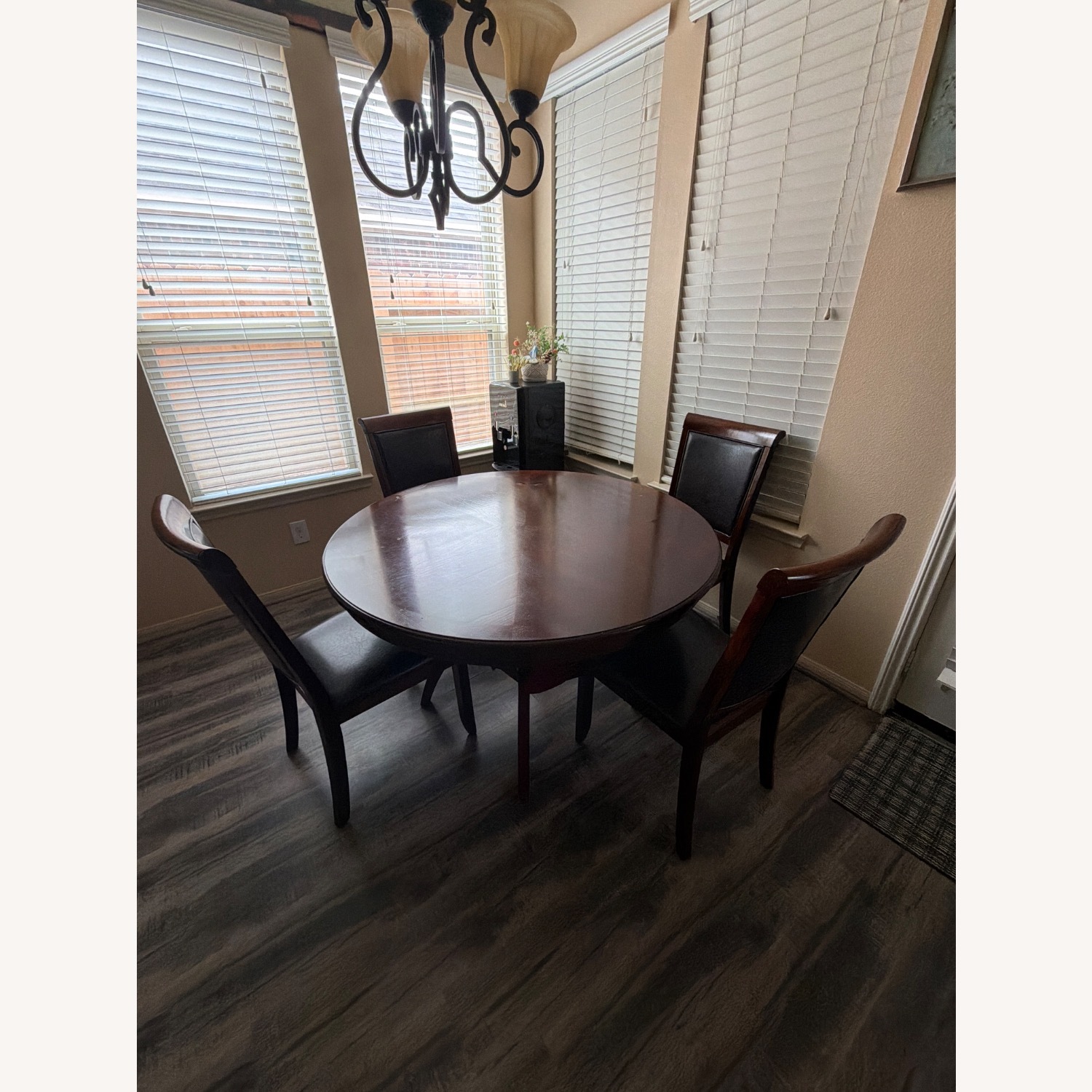 Dark Brown Wood Kitchen Island - image-1