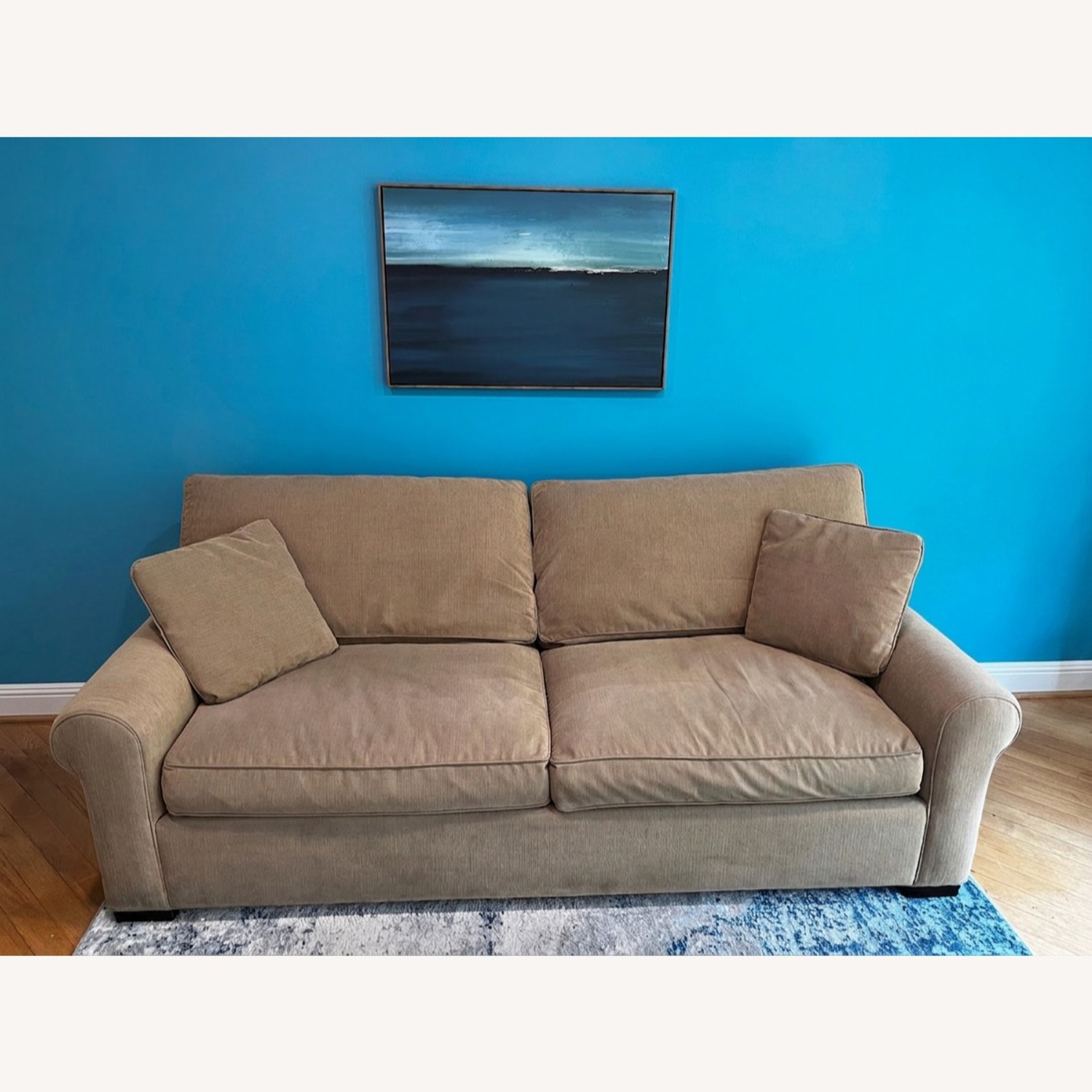 Room & Board Preston Natural Suede Sleeper Sofa - image-1