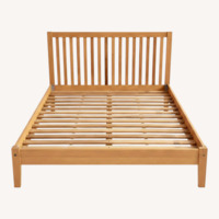 Modus Furniture Hana Light Brown Wood Queen Bed
