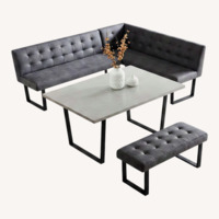 Light Gray Fabric Dining Sets