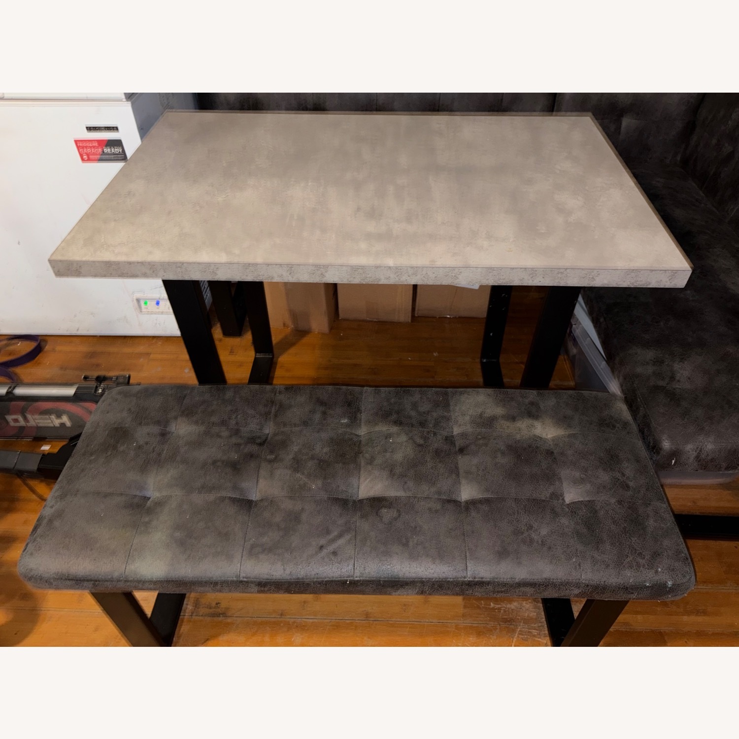 Light Gray Fabric Dining Sets - image-3