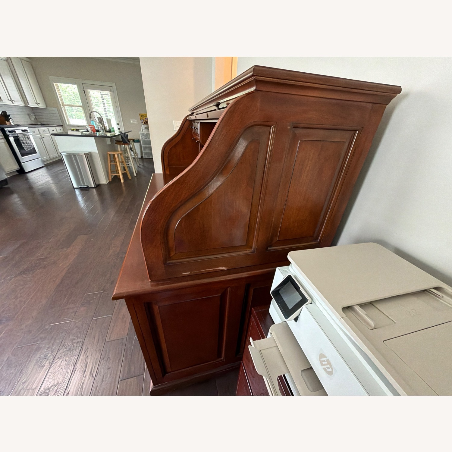 Dark Brown Wood Desk - image-4
