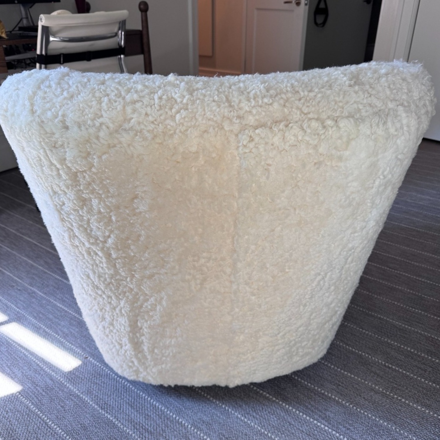 Maiden Home Perry Chair - Ivory Shearling  - image-3