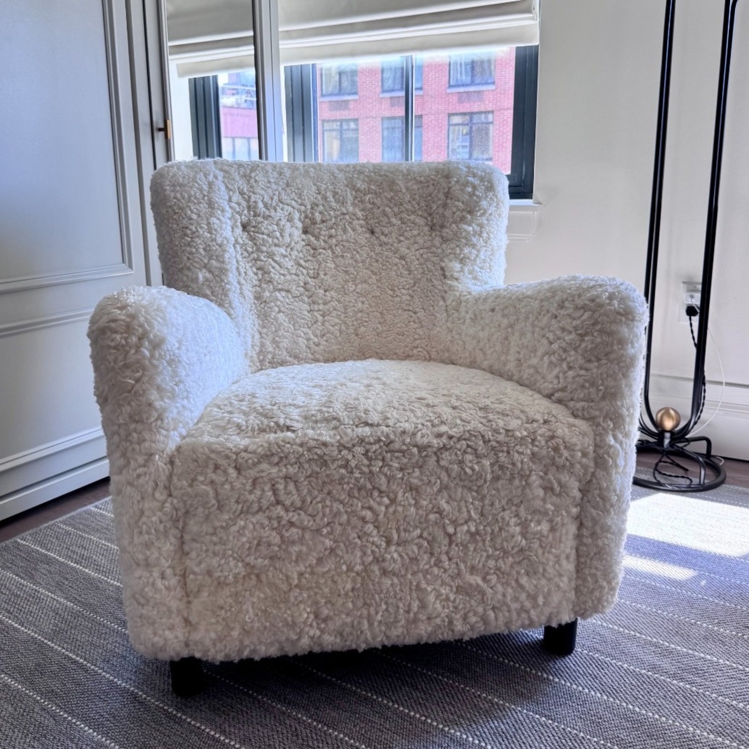 Maiden Home Perry Chair - Ivory Shearling  - image-2