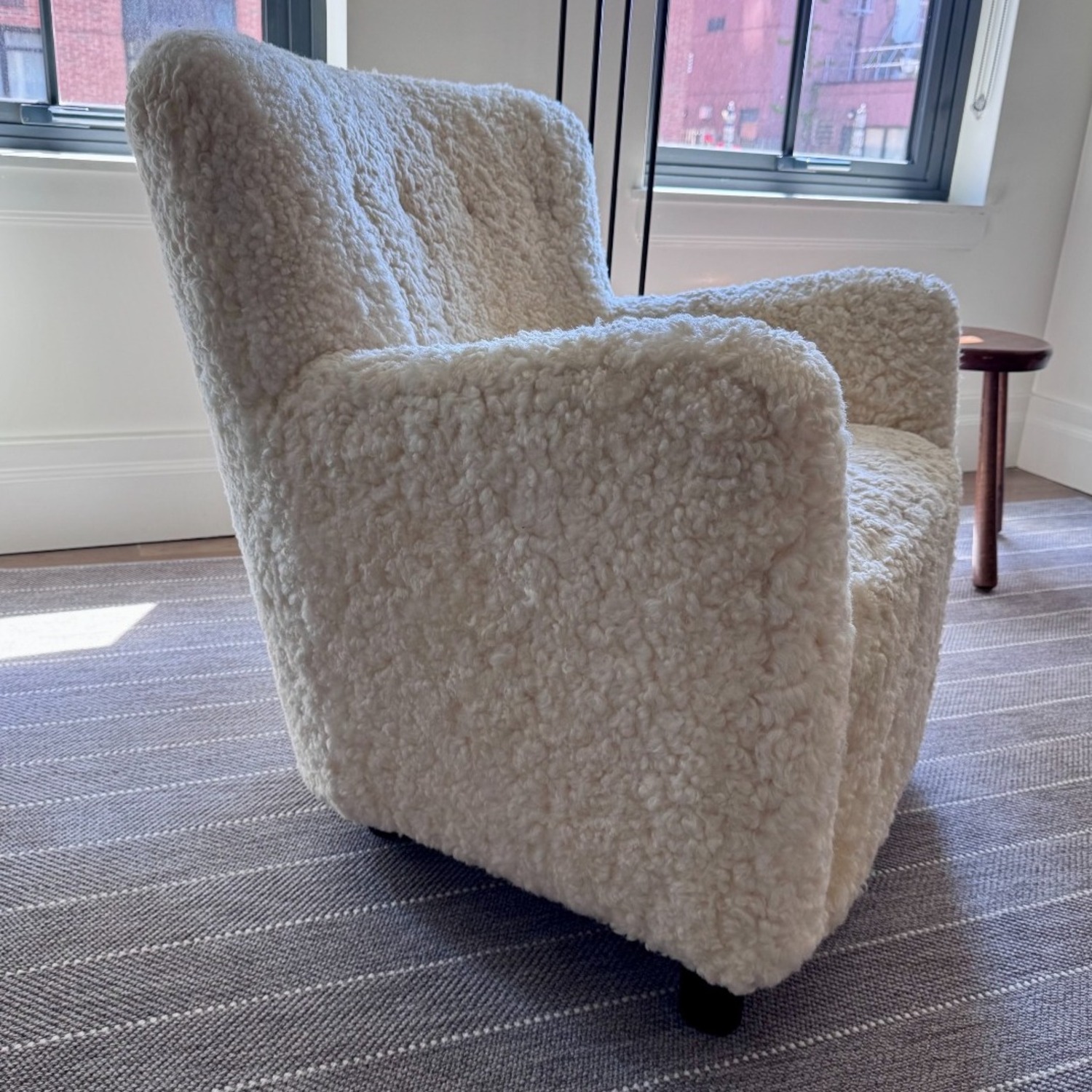 Maiden Home Perry Chair - Ivory Shearling  - image-4