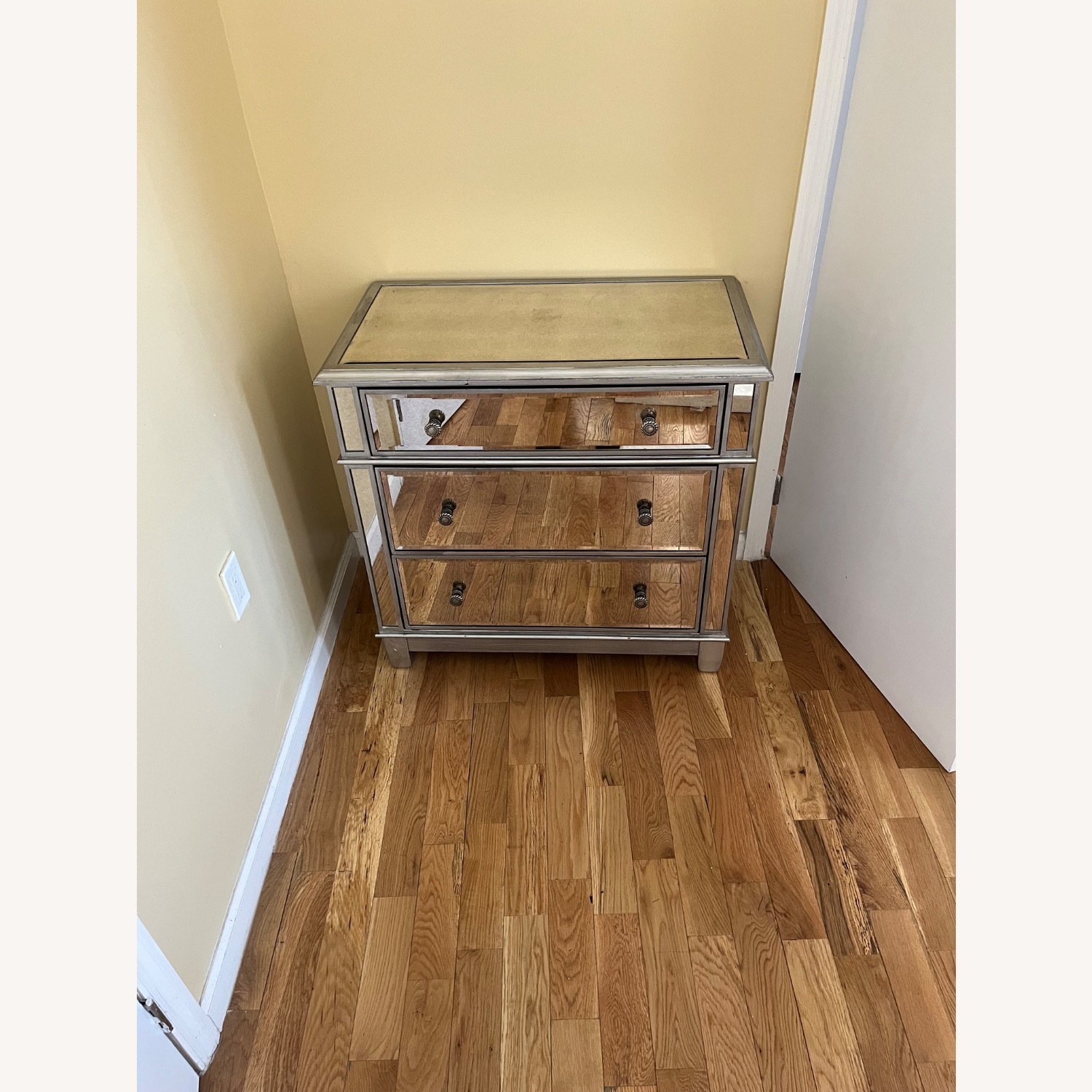 Pier 1 Hayworth Mirrored Silver Dresser - image-4
