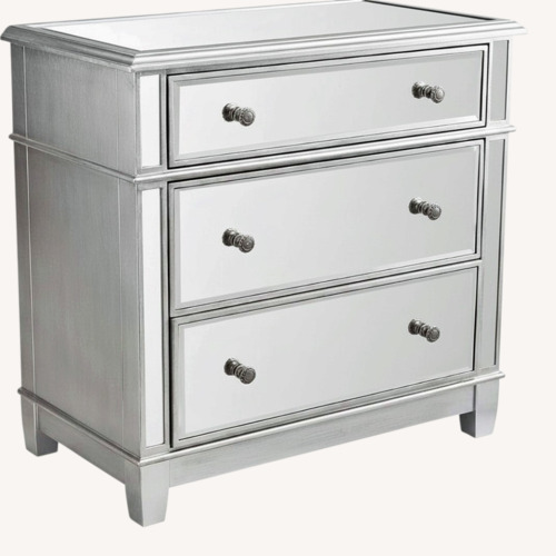 Used Pier 1 Hayworth Mirrored Silver Dresser for sale on AptDeco
