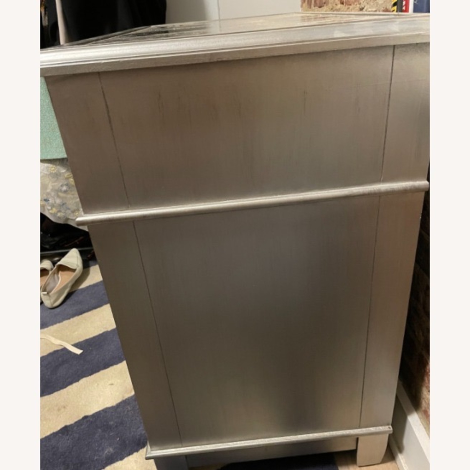 Pier 1 Hayworth Mirrored Silver Dresser - image-2