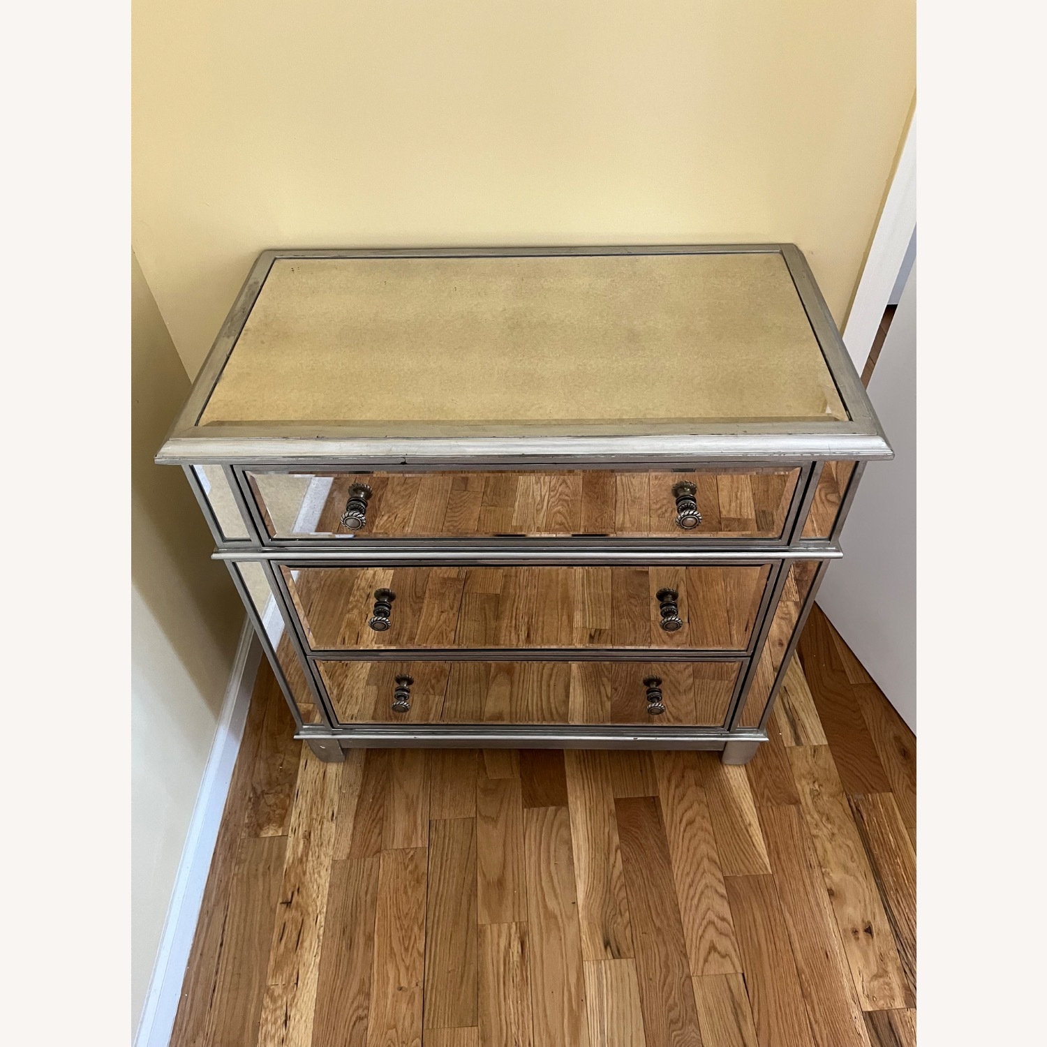 Pier 1 Hayworth Mirrored Silver Dresser - image-5