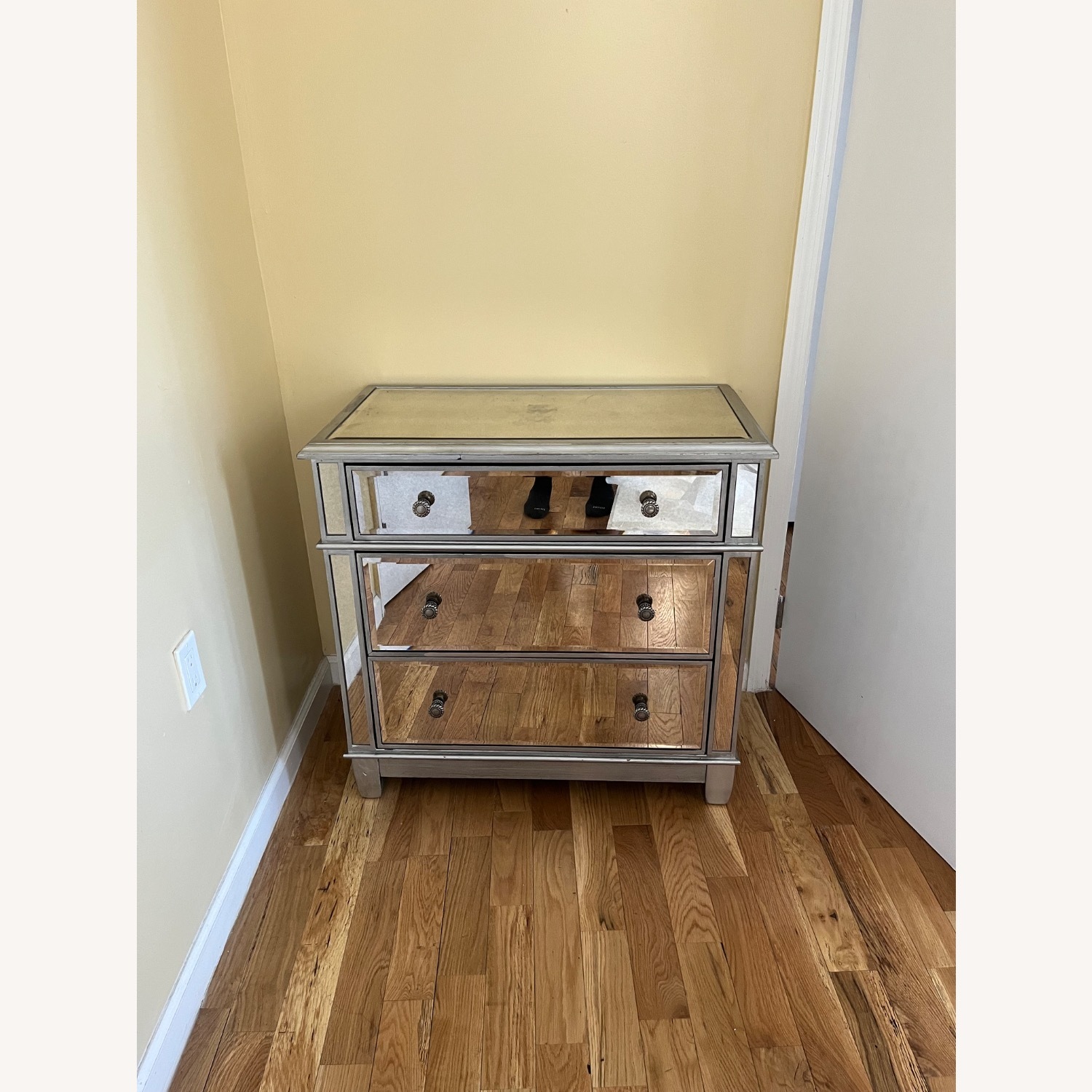 Pier 1 Hayworth Mirrored Silver Dresser - image-7