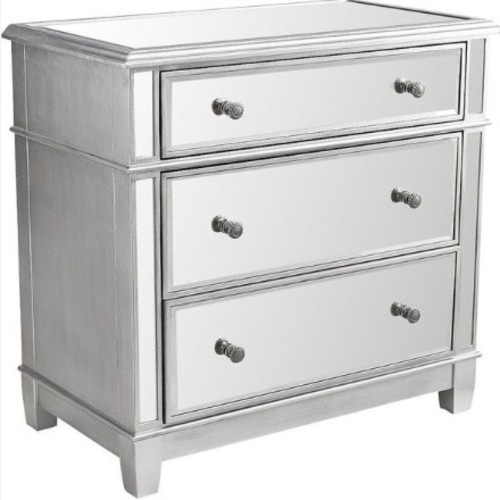 Used Pier 1 Hayworth Mirrored Silver Dresser for sale on AptDeco