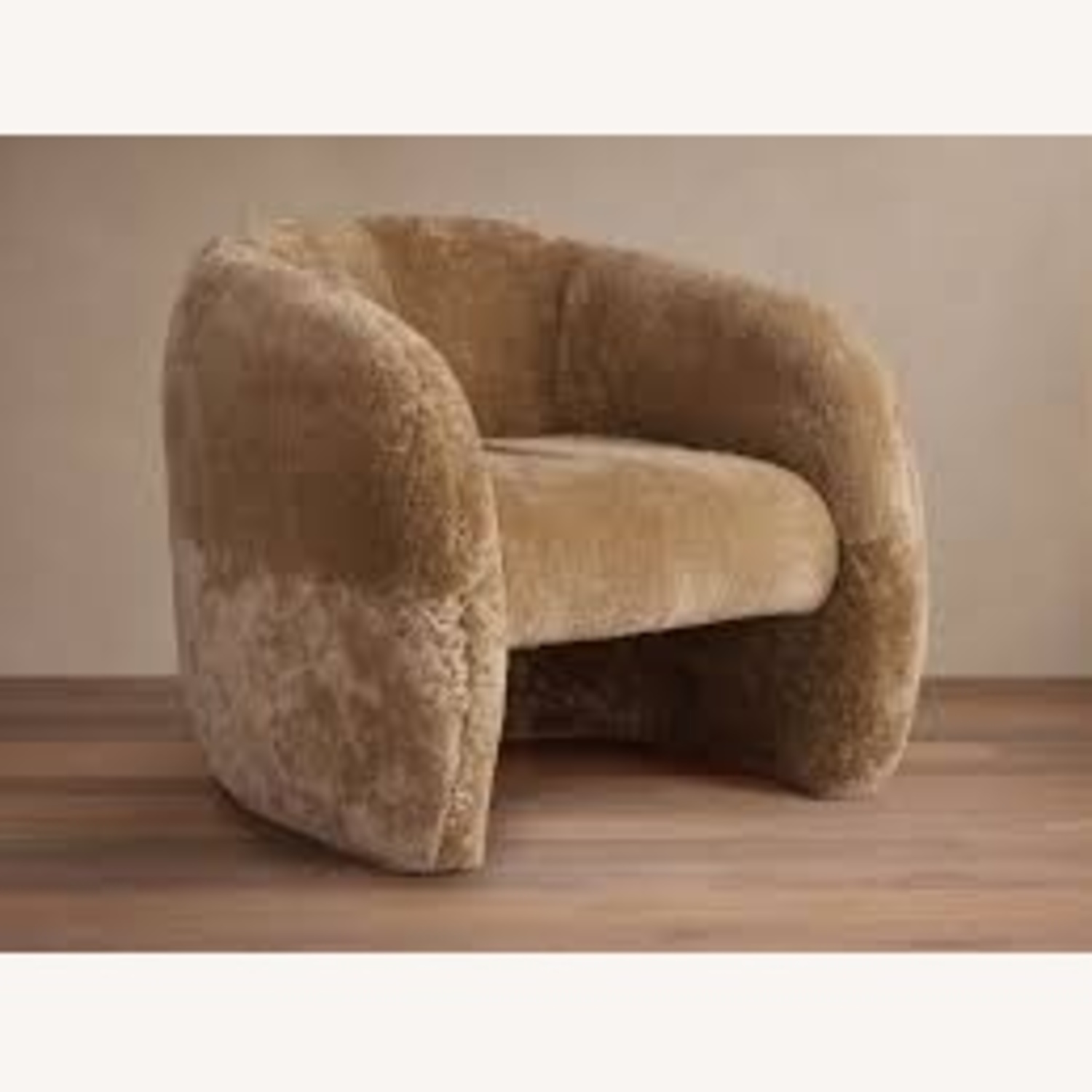 Arhaus Light Brown /Caramel Velvet Accent Chairs - image-6