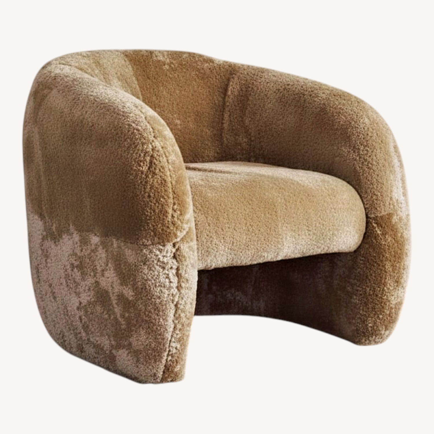 Arhaus Light Brown /Caramel Velvet Accent Chairs - image-0
