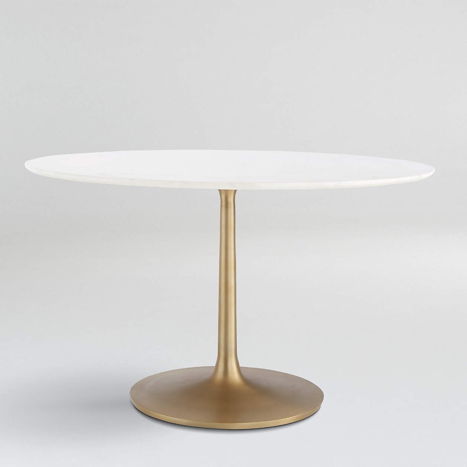 Crate & Barrel White Marble Dining Table - image-4