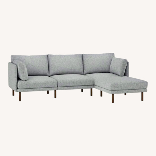 Used Burrow Field 4-Piece Sectional Sofa - Fog for sale on AptDeco