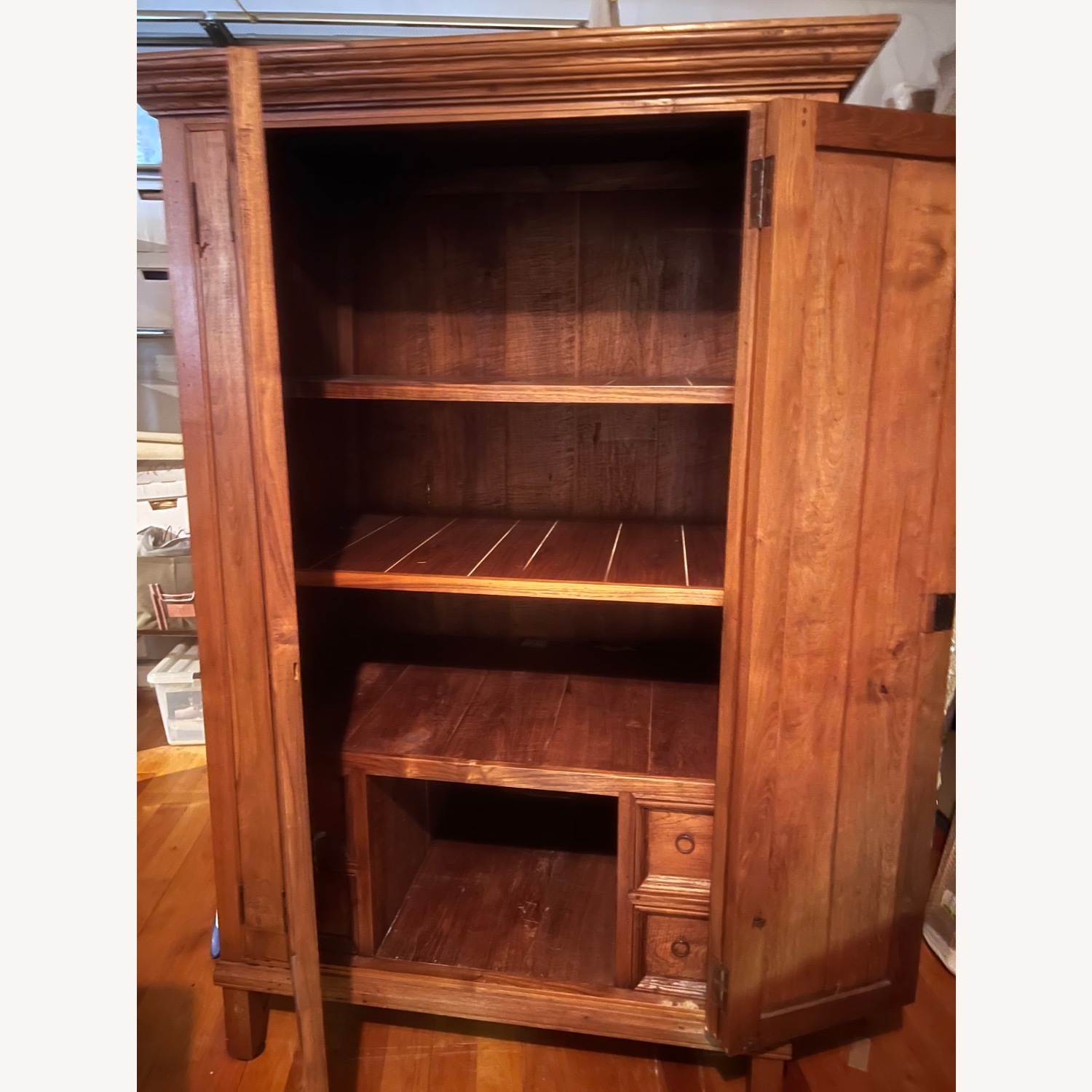 Vintage/Antique Wood Armoire - image-7