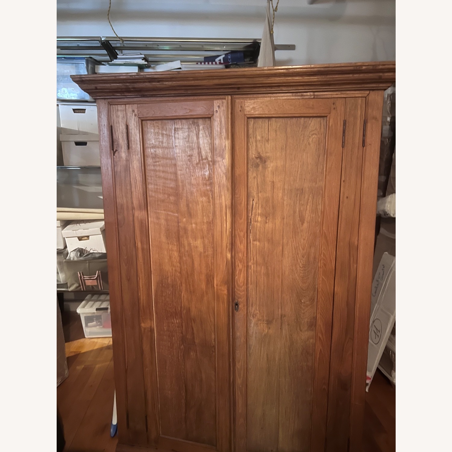 Vintage/Antique Wood Armoire - image-2