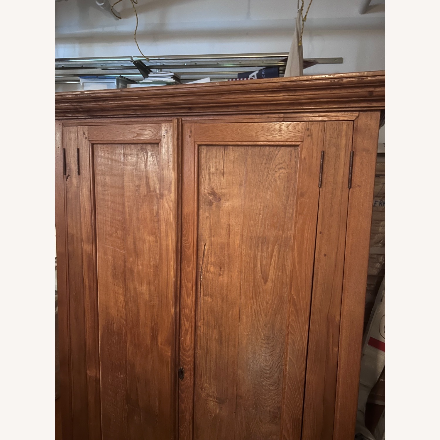 Vintage/Antique Wood Armoire - image-3