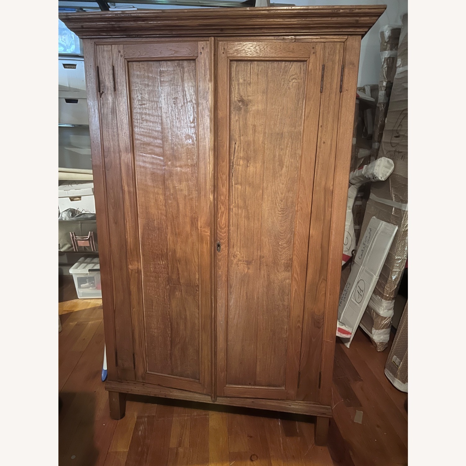 Vintage/Antique Wood Armoire - image-1