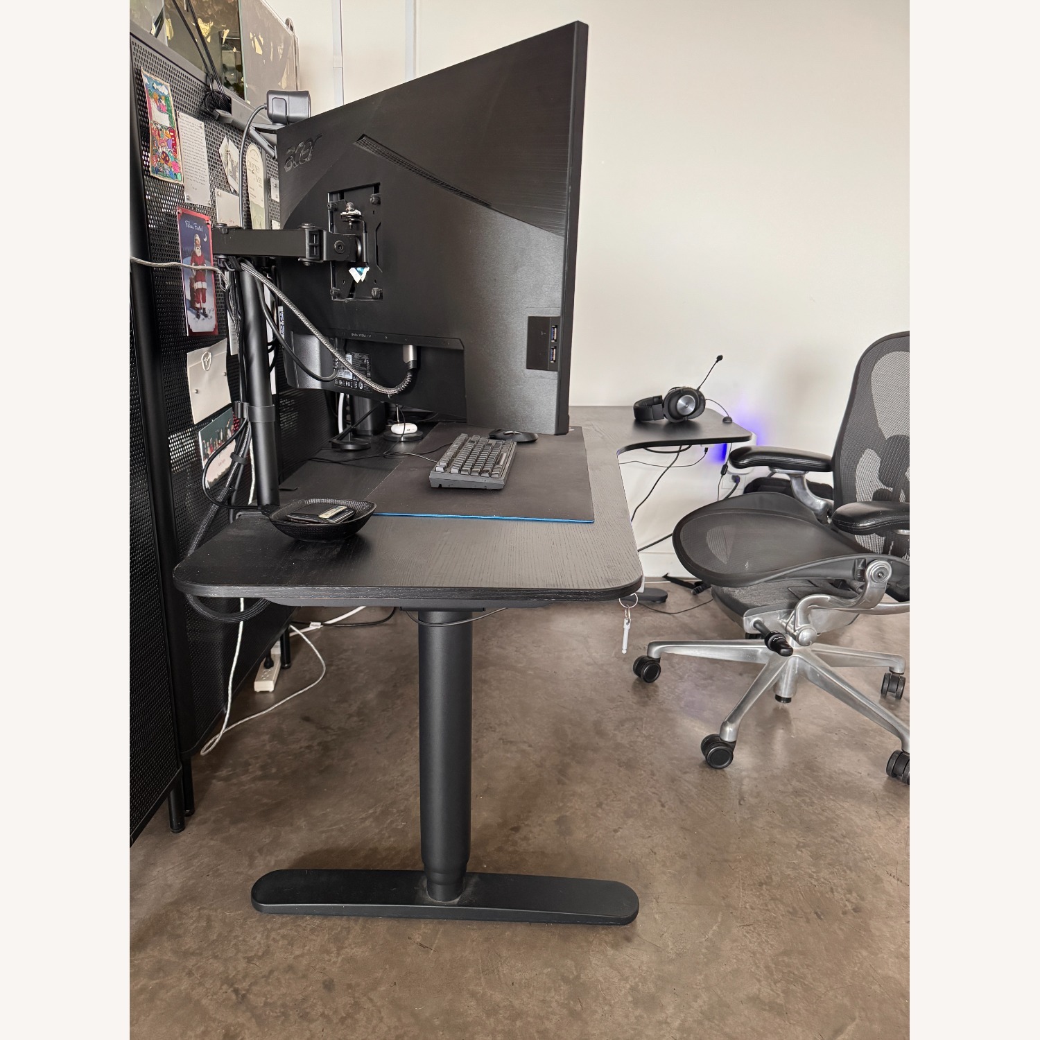 IKEA Bekant Black Wood Desk - image-4
