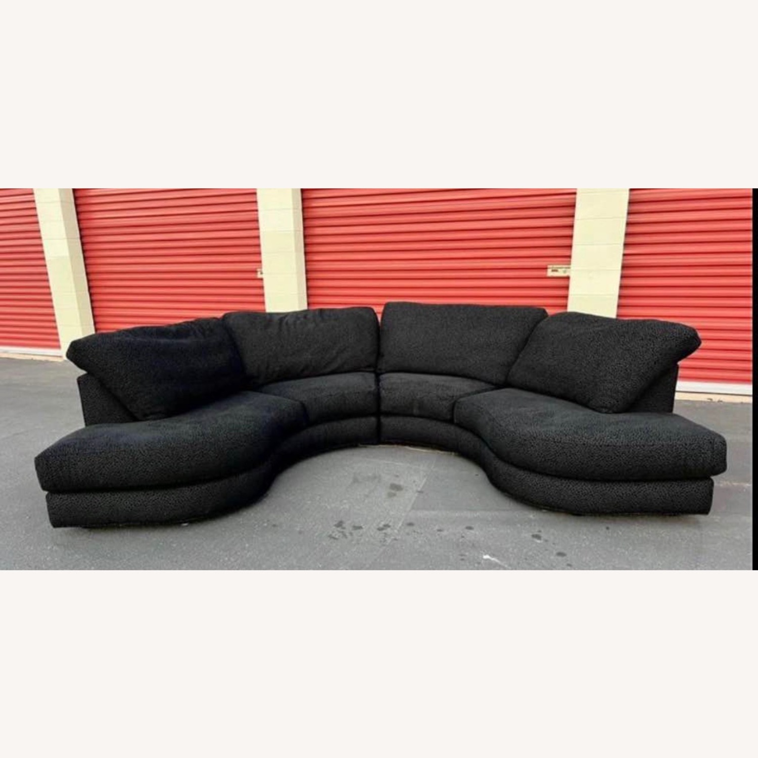 Thayer Coggin Black 2 Piece Sectional - image-7