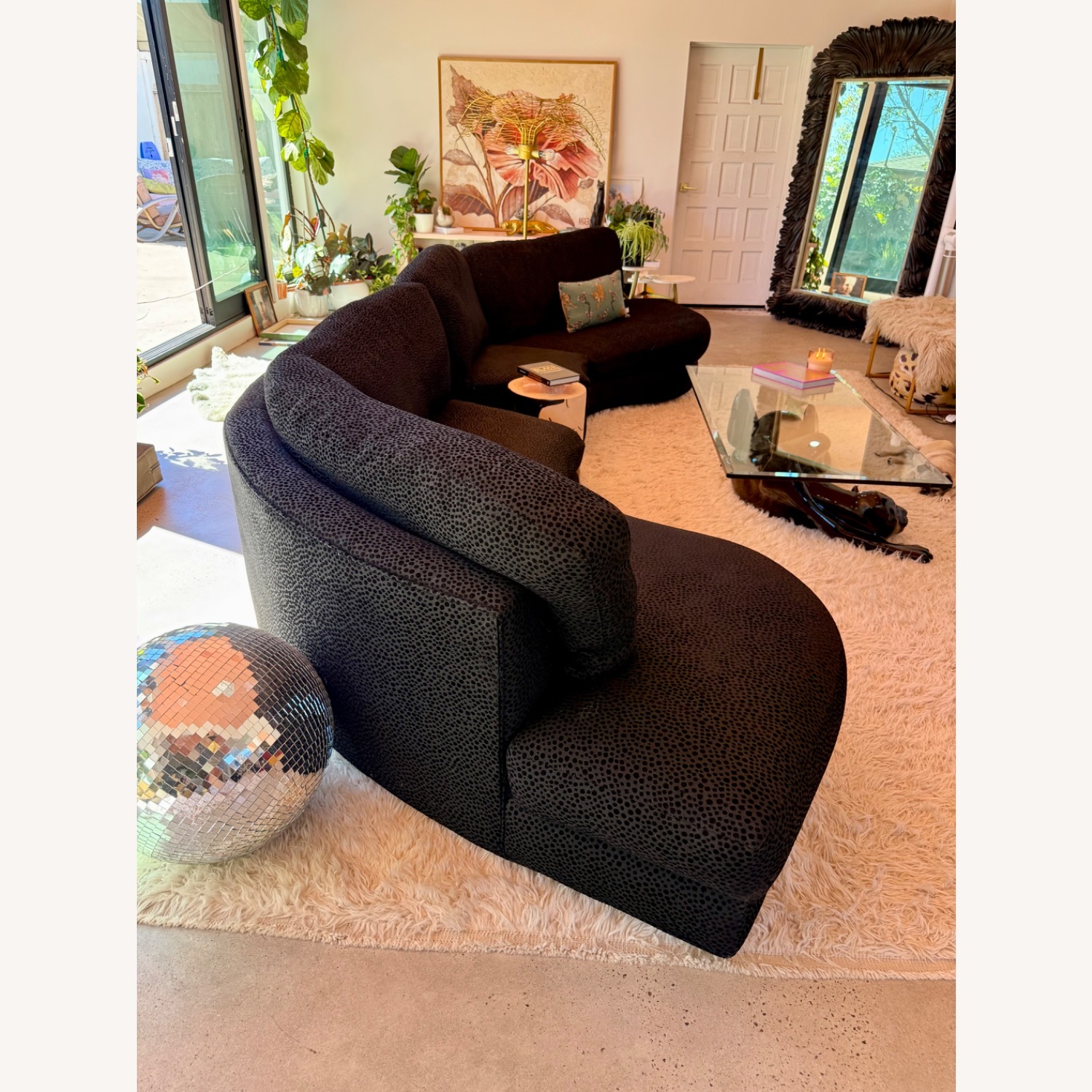 Thayer Coggin Black 2 Piece Sectional - image-3