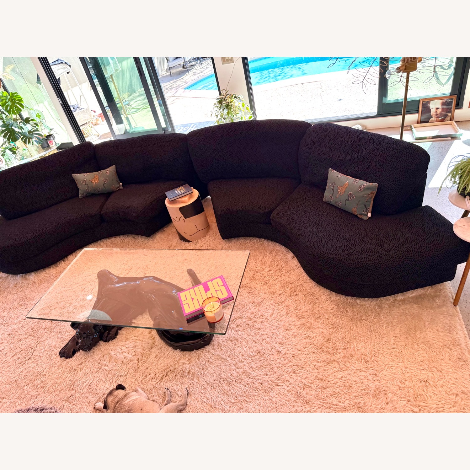 Thayer Coggin Black 2 Piece Sectional - image-4