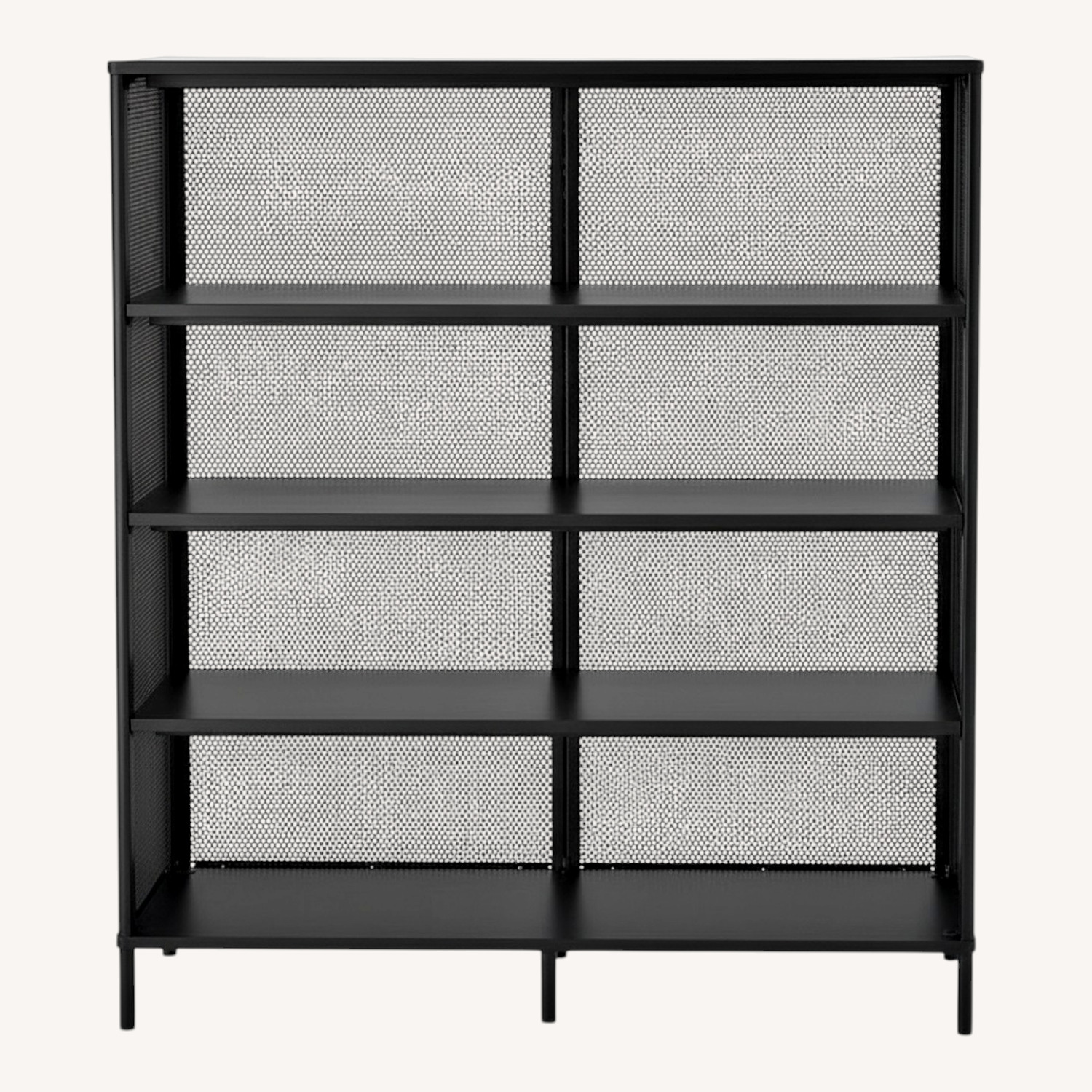 IKEA BEKANT Black Metal Bookcase - image-4