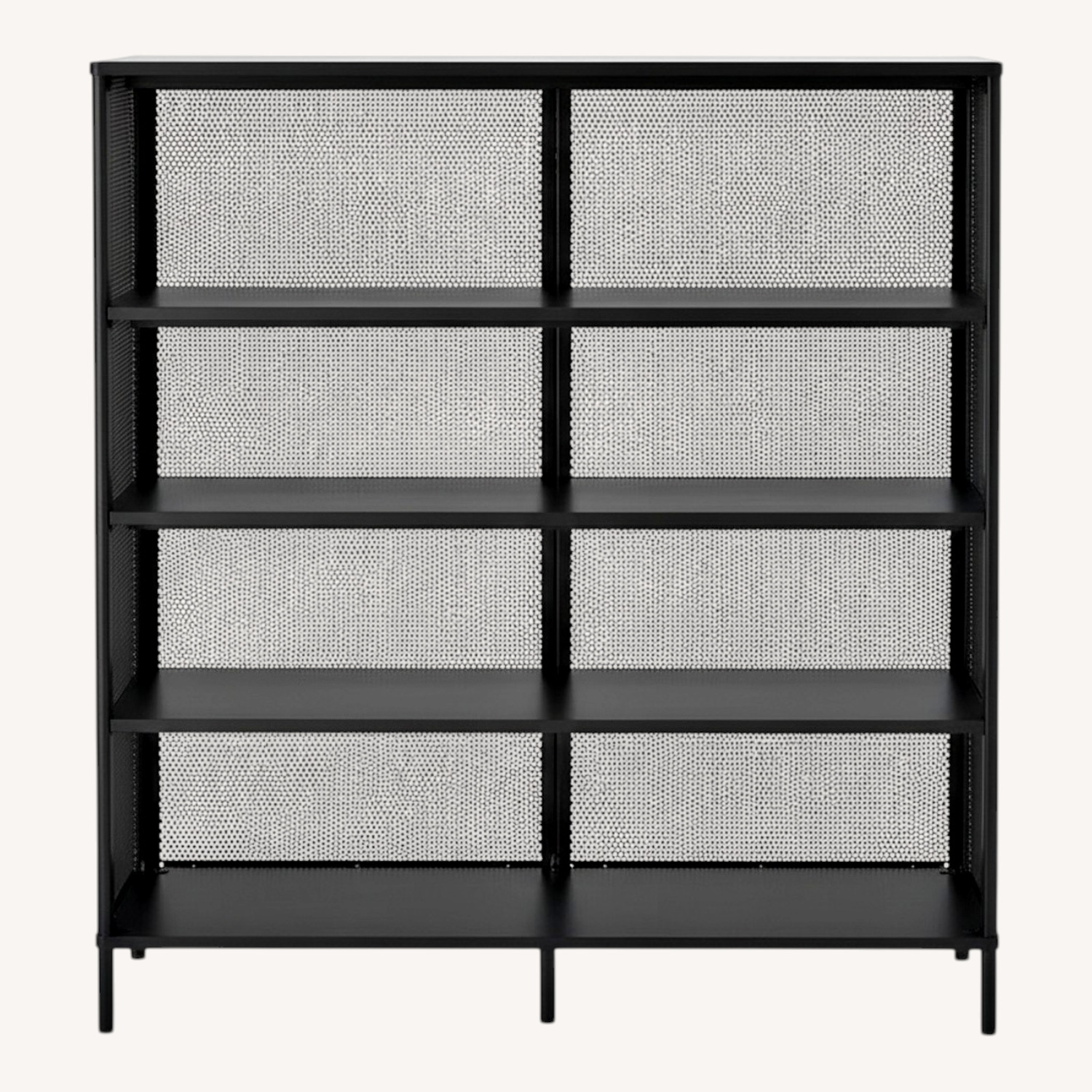 IKEA BEKANT Black Metal Bookcase - image-0