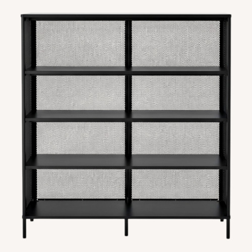 Used IKEA BEKANT Black Metal Bookcase for sale on AptDeco