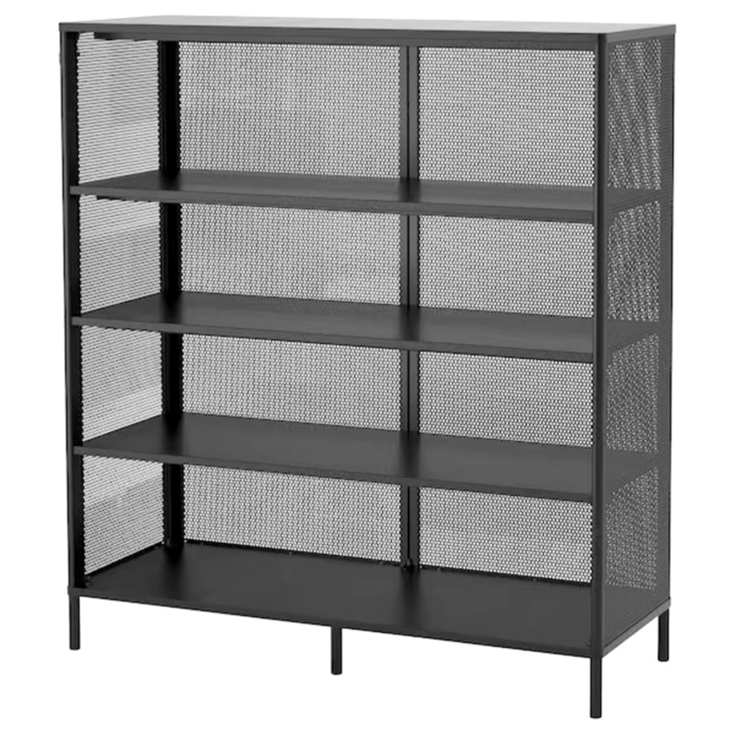 IKEA BEKANT Black Metal Bookcase - image-3