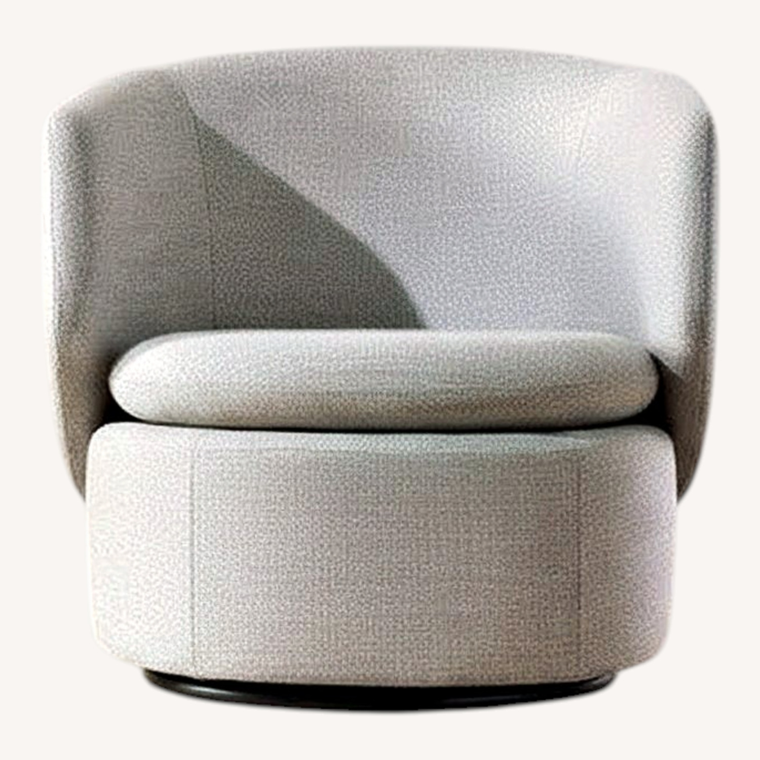 West Elm Light Gray Accent Chairs - image-0