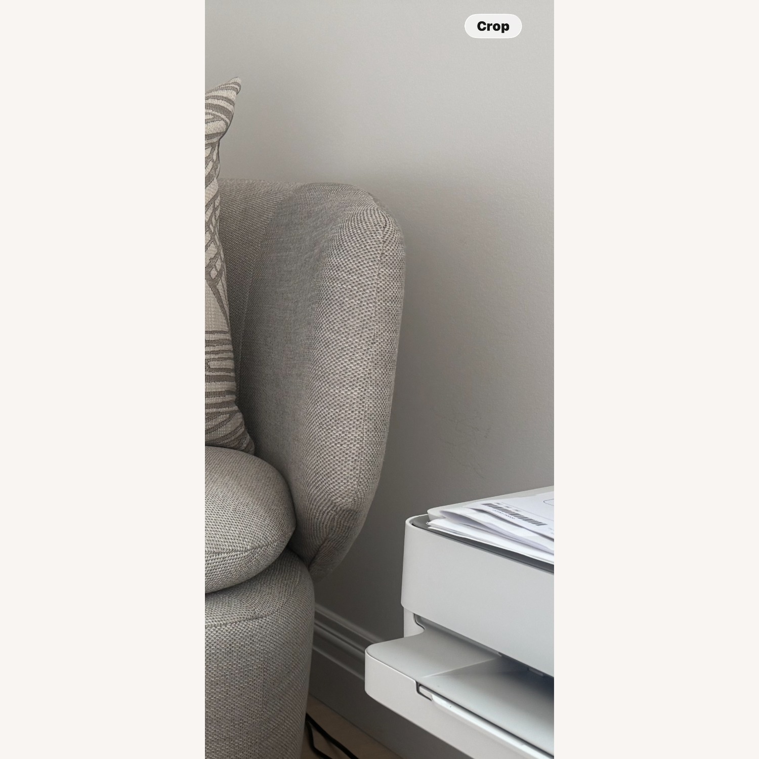 West Elm Light Gray Accent Chairs - image-2
