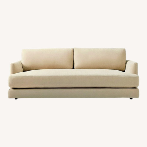 Used West Elm Haven Natural Fabric 2 Seater Sofa for sale on AptDeco