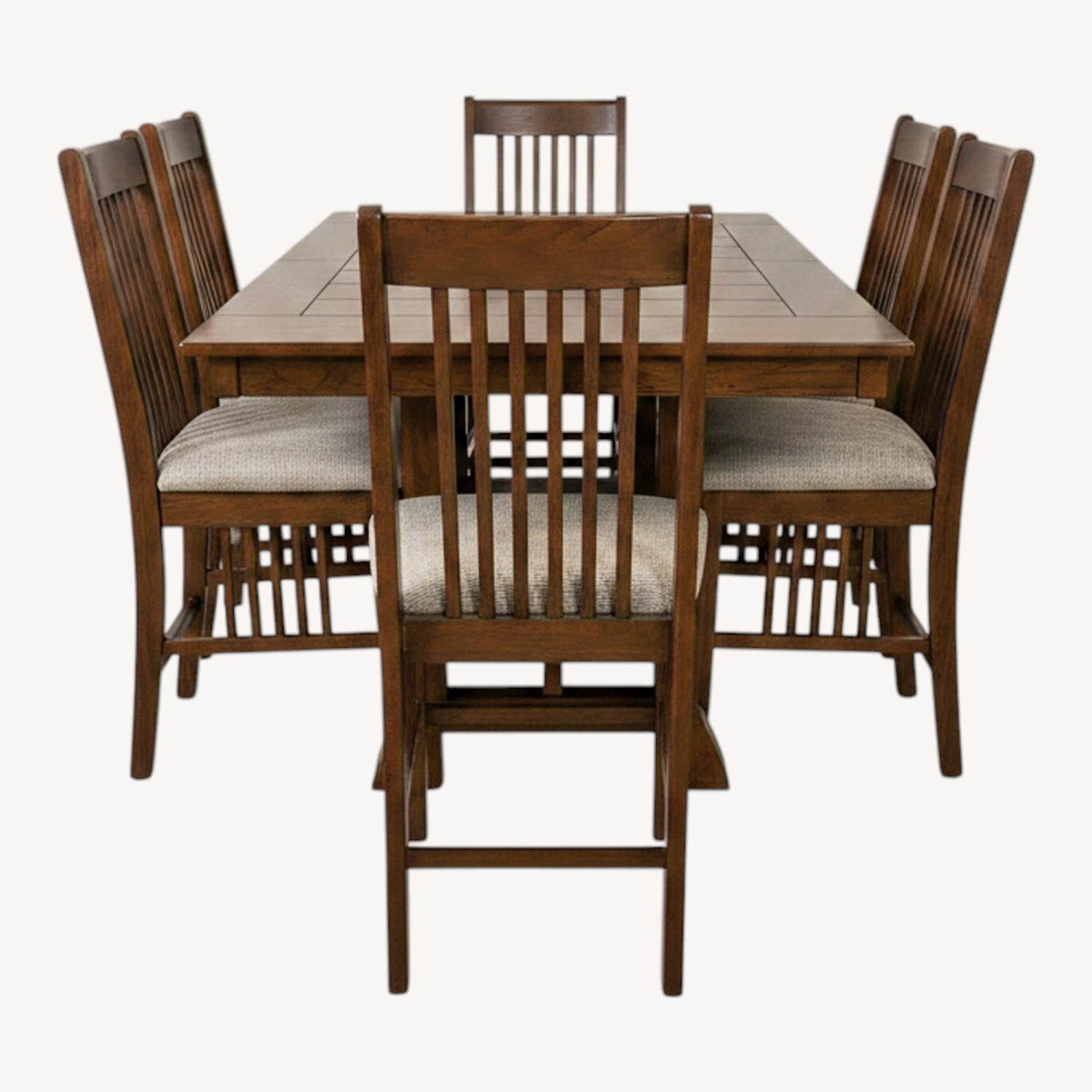 Dark Brown Wood 9 Piece Counter Height Dining Set - image-0