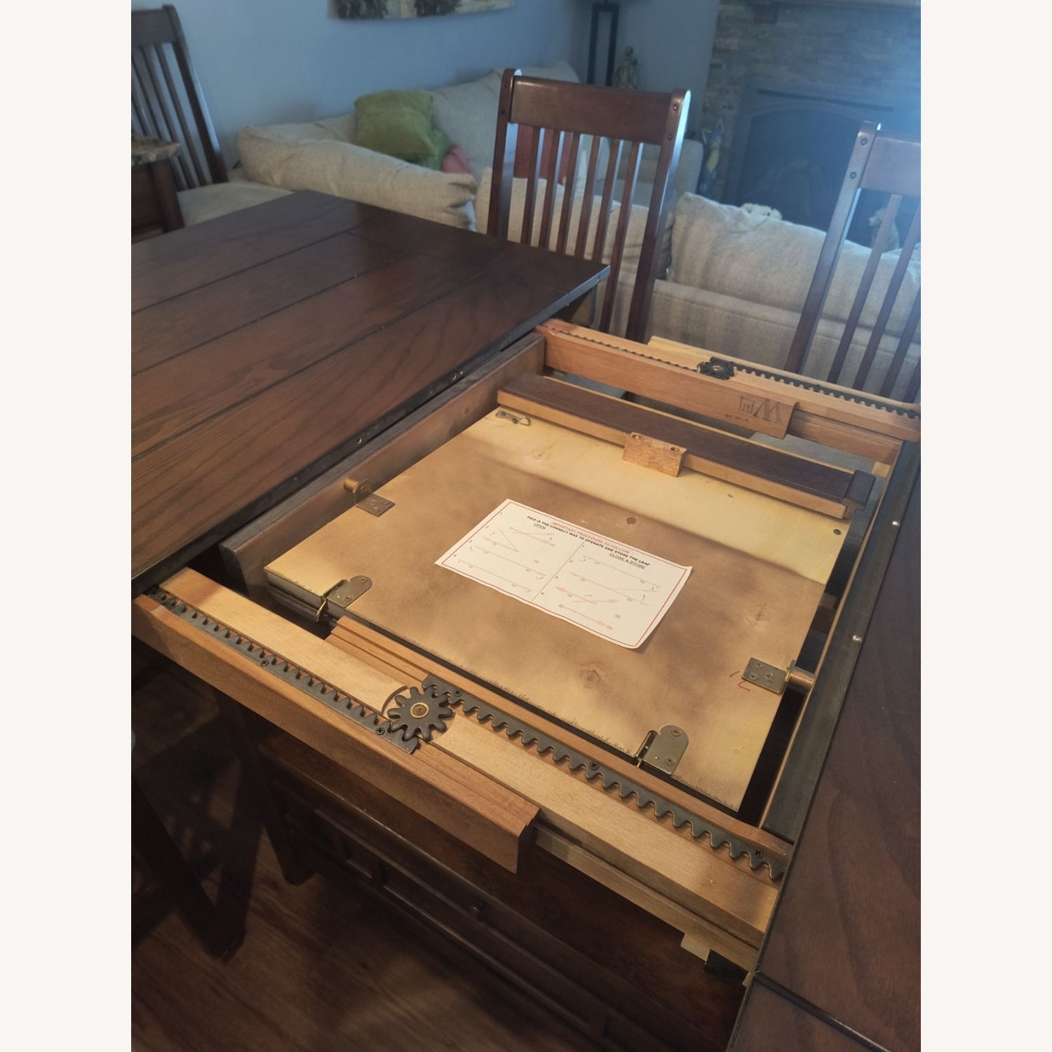Dark Brown Wood 9 Piece Counter Height Dining Set - image-4