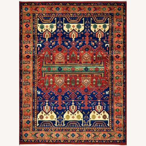Used Pottery Barn Nicolette Hand-Knotted Wool Rug 8' x 10' for sale on AptDeco