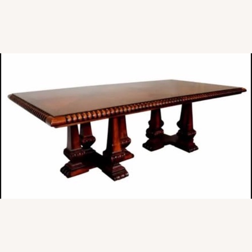 Used Ralph Lauren Dark Brown Wood Dining Table for sale on AptDeco