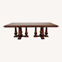 Ralph Lauren Dark Brown Wood Dining Table