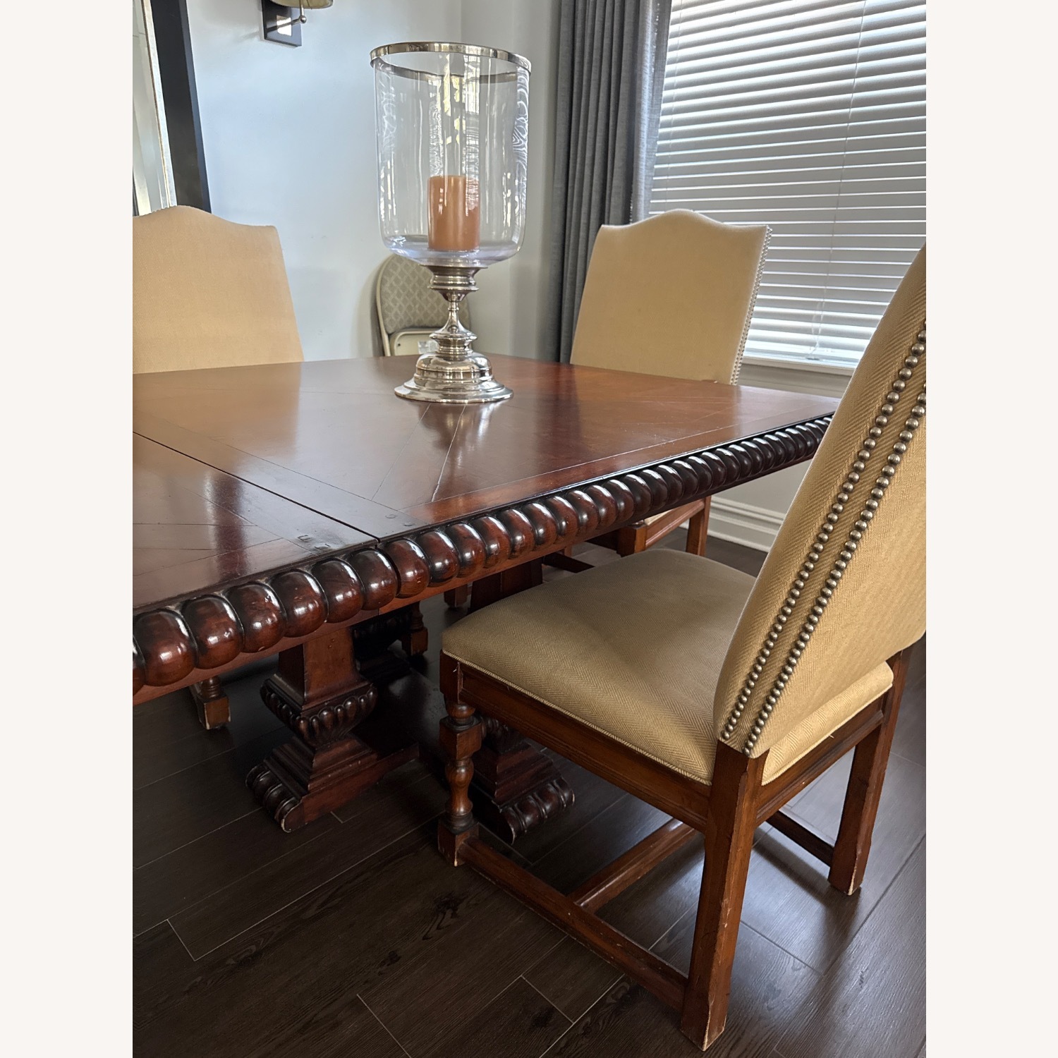 Ralph Lauren Dark Brown Wood Dining Table - image-3