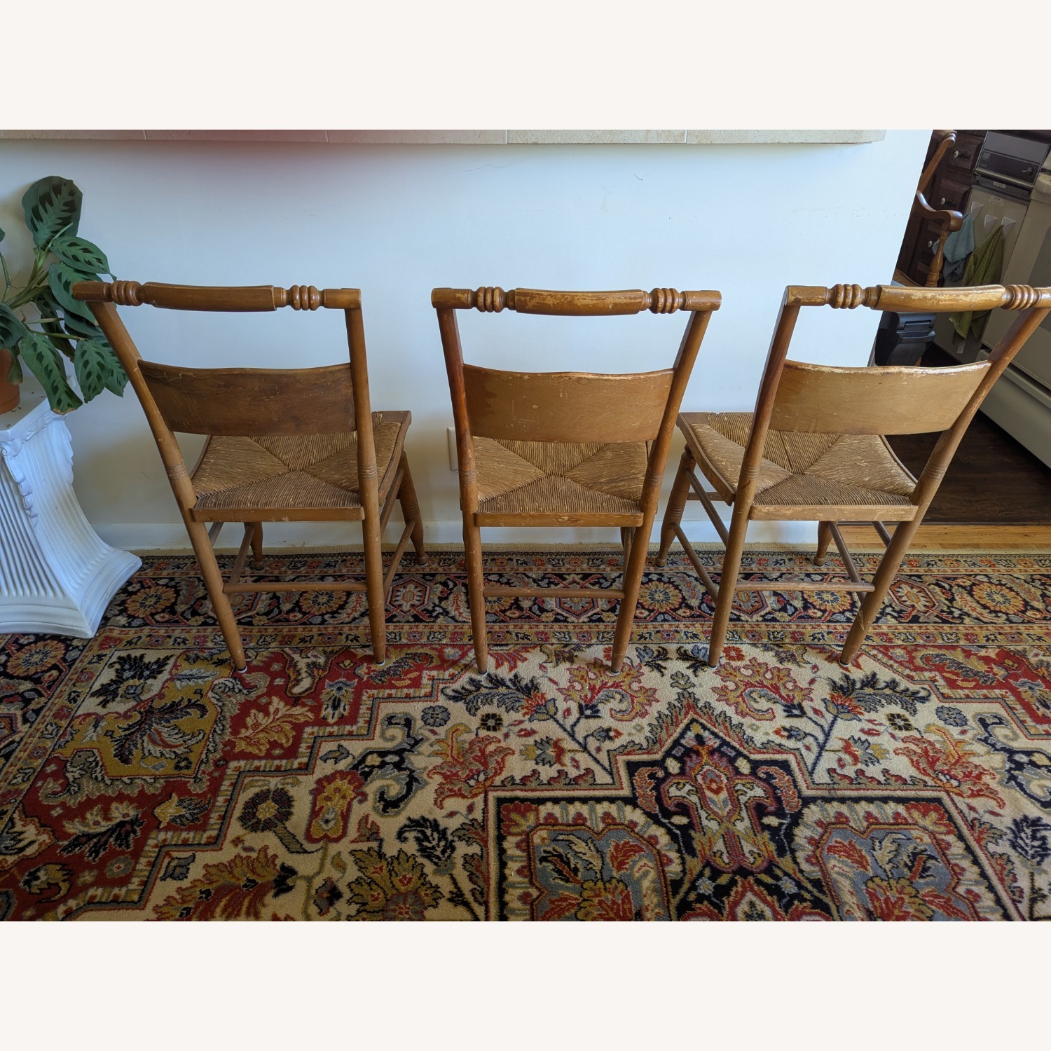 Vintage/Antique Finds Light Brown Dining Chairs - image-6