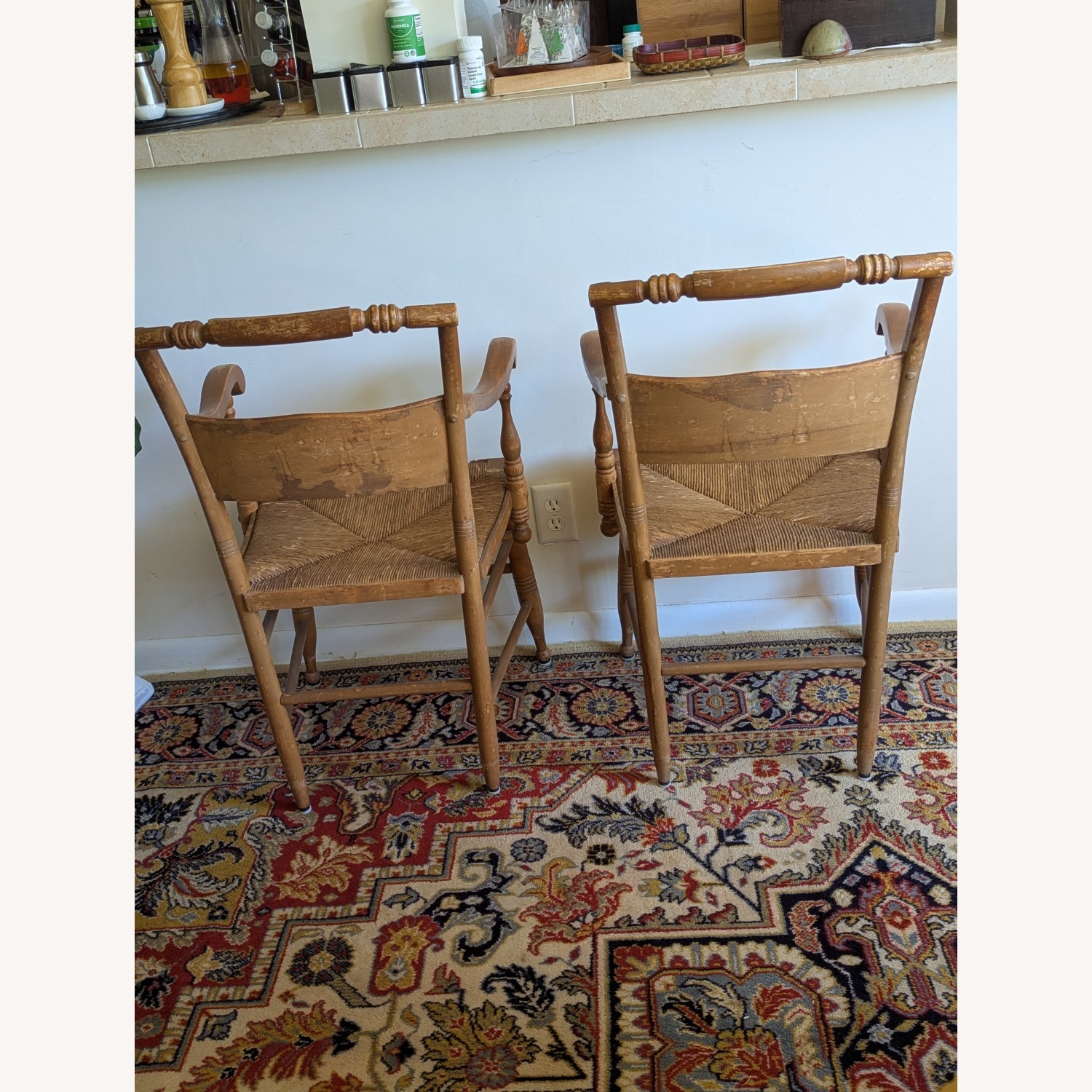 Vintage/Antique Finds Light Brown Dining Chairs - image-19