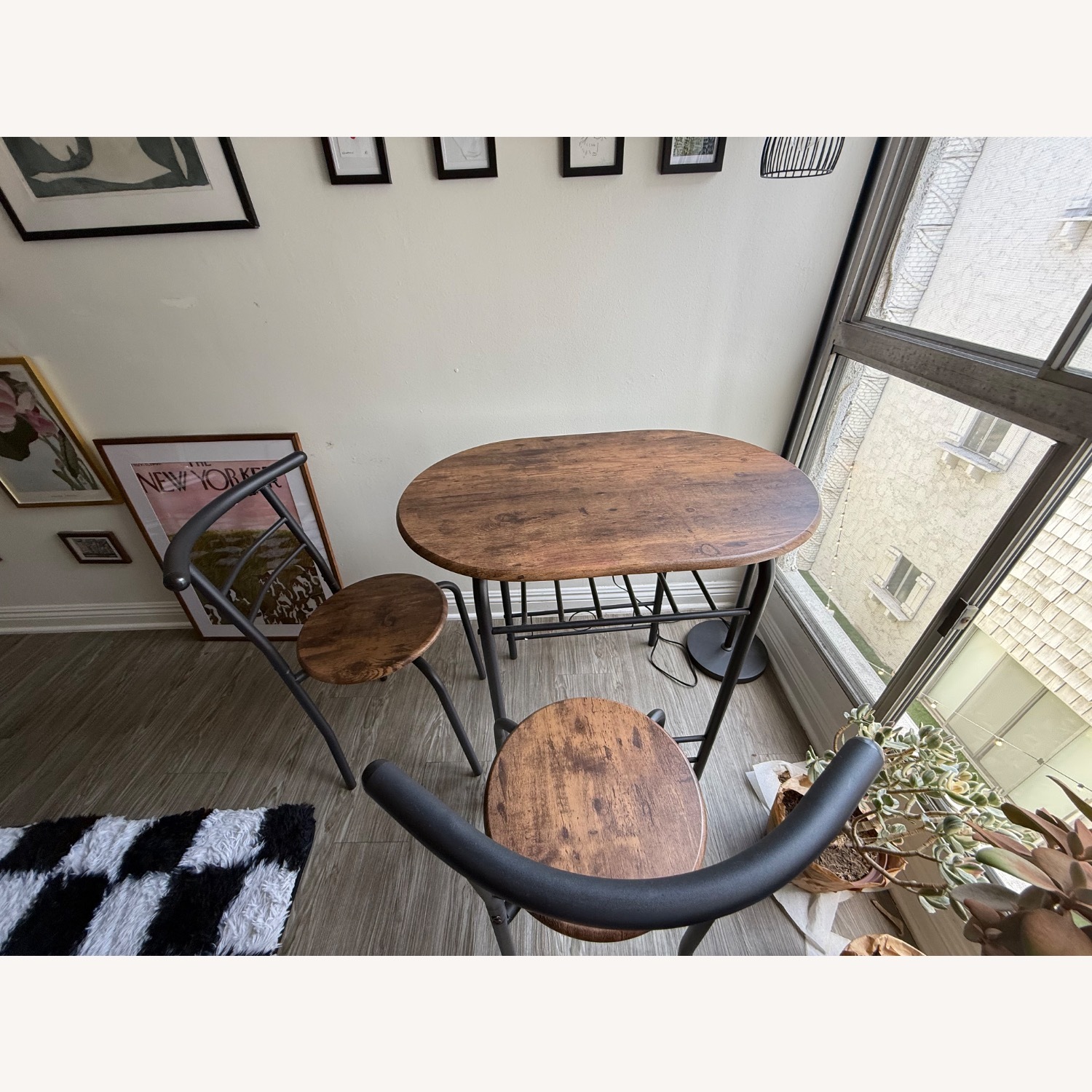 Amazon Black Wood Dining Set - image-3