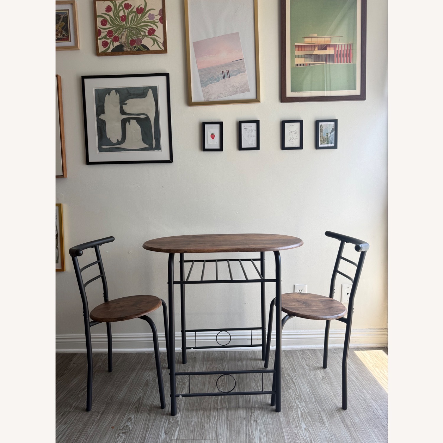 Amazon Black Wood Dining Set - image-1