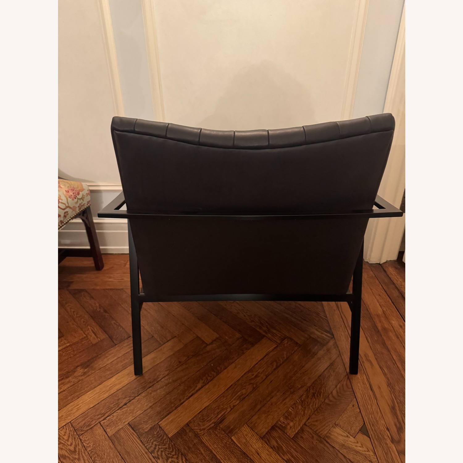 CB2 Blair Black Leather Accent Chairs - image-3