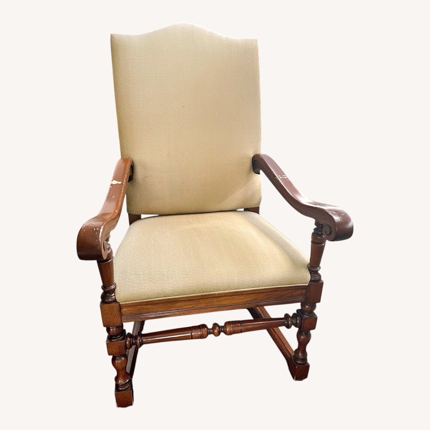 Ralph Lauren Natural Fabric Dining Chairs - image-0