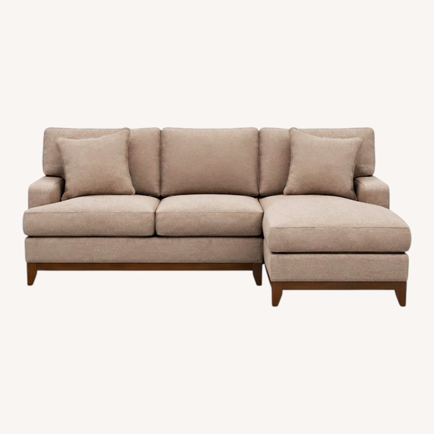 Ethan Allen Two Piece Sectional with Right Chaise - image-0